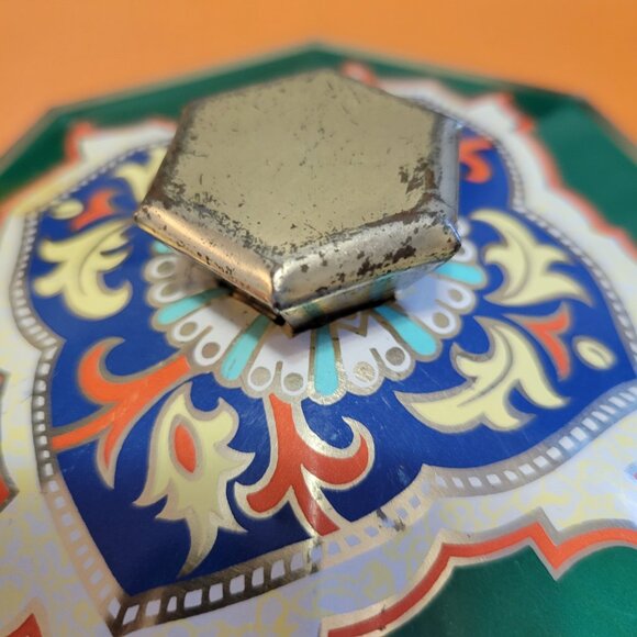 Vintage 80s Revlon Moon Drops Bathroom Tin Storage Container - Picture 5 of 6